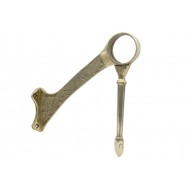 106 Brass Footrail Bracket 106 Brass Footrail Bracket