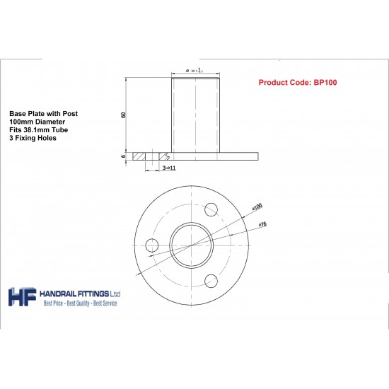 Base for Post Fixing